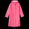 Regenmäntel Damen Stilvoller langer Regenmantel Wasserdichte Regenjacke mit Kapuze 230831