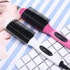 Raktare dropshipping multifunktionellt elektriskt hår curler anti-skald strykjärn hårrätkammar rätning borst curling verktyg l230916