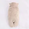 Down ceket kış doğumlu ceket sıcak bebek uyku tulumu yumuşak kabarık polar alıcı battaniye uyku çocukları çocuk bebek çocuk Siyam kıyafetleri