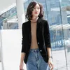 PEONFLY 2022 Spring Autumn New Suit Coat Women Fashion Slim Velvet Long-sleeved Suit Jacket Female Casual Blazer HKD230825