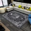 Carpet designer fashion keep off rug living room bedroom noslip floor mat home decoration designer area rug large black letter cashew flower casual s01