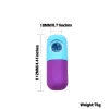 Smoke Shop Capsule Style Silicone Smoking Pipe Glass Bowl Unbreakable Tobacco Pipe Cigarette Filter Holder Portable Mini Tobacco Pipe