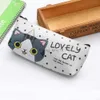 Pencil Bags 12Pcs Kawaii Waterproof Pencil Case Lovely Cartoon Cat Pen Bags For Kids Gift Zakka kawaii stationery estuches school supplies HKD230831