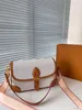 Modische Handtasche mit altem Blumenmuster, Diane-Baguette-Tasche 42250, Designer-Umhängetasche, Unterarmtasche, geprägte Alphabet-Farbe, neue florale Leder-Geldbörse aus Segeltuch mit großem Fassungsvermögen