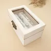 ジュエリーボックスパーソナライズされた結婚指輪box結婚式のための木製の箱結婚式リングホルダーエンゲージメント提案リング枕230831