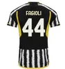 Fani Player2023 2024 Kostic Chiesa Soccer Jerseys Pogba Milik 23 24 Vlahovic Danilo Kean Locatelli Arthur Bono Bonocci cuadrado McKennie Men Kit Kit Football Shirts