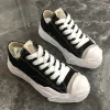Sapatos Basquete Maison Mmy Mihara Yasuhiro Hank Low Top Sneakers Flats Unisex Canvas Trainer Lace-up Trim Shaped Toe para Designers de Luxo Z9pv