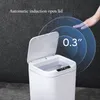 Waste Bins Smart Trash Cans Automatic Sensor Bin For Bathroom Kitchen Garbage Can With LED Light Intelligent Living Room Recycle 230830