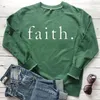 Women's Hoodies Faith Unisex Sweatshirt Cotton Solid Thicken Warm Women Lady Fashion Print Streetwear Top