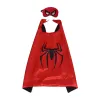 Mantello per costume da supereroe per bambini double face da 27 pollici con set di maschere 13 opzioni Cosplay di alta qualità Halloween Natale bambino Satin ZZ