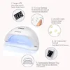 Nail Dryers 80W SUN X5 Dryer for Curing All Gel Polish UV LED Smart Light Protable Drying Lamp Manicure Tools 230831