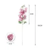 Decorative Flowers 3pcs Artificial Campanula With Leaves House Home Wedding Garden Outdoor Decoration Accessories