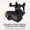 GPS Drone Professional HD Dual Camera med 1 batteri och 32G SD-kort 2-axel Gimbal Anti-Shake Aerial Photography Brushless Motor Optical Flow Positioning WiFi FPV