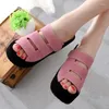 Slippers Women Shoes Summer Sandals Fashion Flip Flops Open Toe Button Platform Wedges High Sandal Sandalias Mujer 43