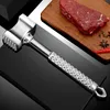 Meat Poultry Tools Stainless Steel Meat Hammer Kitchen Gadgets Multifunction Two Sides Loose Meat Tenderizers Portable Steak Pork Tools 230831