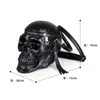 Bolsos de noche Diseñador de moda Satchel Paquete Skull BagsOriginalidad Bolso de mujer Funny Skeleton Head Black Handbad Paquete único 230830