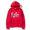 Korn Rock Band Letter Hoodie Мужчины Женщины хип -хоп хараджуку.