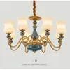 Chandeliers French Ceramic Chandelier Living Room Dining Bedroom Lamp Classical Modern Warm Creative Atmosphere Led