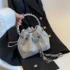 Messenger High Quality Handbag Clearance wallet French Small Crowd bolso Tassels and Chain Diamonds sac femme Portable Bucket Bag Women 2023