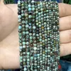 Perles 2 3 4mm naturel facettes turquoises africaines gemme entretoise en vrac pierre pour la fabrication de bijoux Bracelet à bricoler soi-même collier accessoires