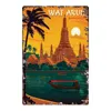 Bali Malaysia Travel Metal плакат винтажный металлический жестяной знак ландшафт ландшафт потертые жестяные тарелки Ретро -рисование железной живописи человека
