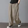 Damen-Hosen, Caprihosen, japanische Streetwear, Herren-Haremshose, Hip-Hop, lockere Freizeithose, elastische Taille, Harajuku-Stil, solide Jogginghose, große Größe, 230301