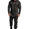 Mens Tracksuits Onesies Zipper Jumpsuit Casual Plus Fleece Keep Warm Winter Clothing Thick Hoodie Long Sleeve Sweatpants for Outdoor 230301