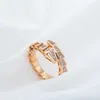 S Designers Ring Sier Plated for Women Open Snake Pattern Easy to Deform Lady Bone Rings Full Diamond Top Level Gift Casual Fashion Party