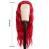 Little Lace Wig Red Big Wave Long Curly Wig vrouwelijke chemische vezels hoofddeksels 230301