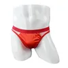 MUITAS MENS MENSY Sissy Satin Mesh Lingerie Panties Biquíni Brincadeiras Sexy Thong pornô de roupa íntima respirável Sleep Bottoms Cock bolsa Gay Men Brief