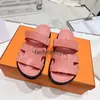 Italië Designer Slipper Chypre Sandalen kalfsleer Slipper Men Women echte lederen sandaal suède slippers dikke bodem flip flops9018851