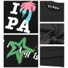 Herrendesigner Palms T-Shirt Luxus Marke T-Shirts Print Pa tees Damenwinkel Kurzarm Casual Streetwear Tops T-Shirts Kleidung Kleidung