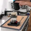 Tappetini da tavolo Tappetino per macchina da caffè in silicone per controsoffitti Cucina Drenante per bancone da cucina Strumento di scarico rapido Lavello impermeabile a secco