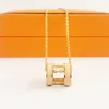 Designer Classic Luxury H Colliers pendents Femmes 18K Gold Lettre Collier Luxury Bijoux Colorfast Hypoallernic9160152