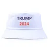 트럼프 2024 모자 양동이 썬 캡 미국 대통령 선거 어부 모자 선거 야구 모자는 미국을 다시 저장하는 도매 EE