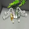 Accessori per fumatori Pipa da fumo in vetro per bong in vetro con cuore di pesca colorato maggiorato di 10 mm