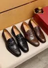 2023 Men Dress Shoes Business Office Oxfords Genuine Leather Designer Casual Loafers Male Brand Classic Party Flats Size 38-47