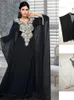 Vêtements ethniques Abayas musulman Maxi robe femmes broderie manches chauve-souris Boubou mode ample décontracté turquie Kimono longue Vestido