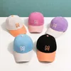 Ball Caps Kids Baseball Cap Adjustable Breathable Mesh Cap With Embroidery Letter Color Contrast For Outdoor SummerJ230228