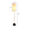 Modern enkel design golvlampa europeisk klassisk tygskugga standard led stående lampa 25 cm bredd 150 cm höjd för hotell hem vardagsrum sovrum studierum dekor