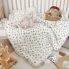 Dekens Swaddling Born Ins Style Kleine vers gebroken bloem Zuiver katoenen Soja Vezel Zomerquilt Baby Single Washable Aircondition 230301