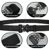 Belts 2 Pieces tactical belt quick release outdoor military belt soft real nylon sports accessories men and women black belt Z0228