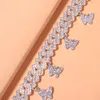 خلخال أنجل هوب هوب بانك بانك للنساء بالجملة الكثيفة الكوبي سميكة سلسلة الفراشة المجوهرات السوار 230228
