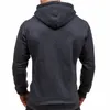 Mens Hoodies Sweatshirts Harajuku Cotton Casual Half Dome Full Zip Hooded Autumn Winter Clothing 230301