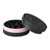 Herb Grinder Plastic Smoke Grinder Cute Biscuit Cookie Shaped Design Portable Durable Lightweight Grinder Smoking Accessories Can Customized Logo H23-12