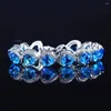 Bracelets de charme Mulher Man Bracelet Moda elegante Bangle de cristal pulso decorativo Jewellry Rhinestone Decoration Casual Girls