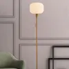 Nowoczesna design szklana lampka podłogowa luksusowy minimalistyczna mosiężna lampa stojąca 24 cm szerokość 159 cm wysokość dla hotelu dom do domu sypialnia