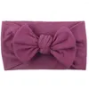 Hair Accessories Toddler Baby Girl Bow Headband Nylon Solid Color Stretch Cute Fashion Band Sets For Girls