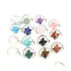 auto dvr Collane con ciondolo Reiki Healing Crystal Five Star Uomini e donne Collana in acciaio inossidabile Drop Delivery Jewelry Pendenti Dh3Kr