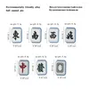 Broches Lindo Broche Mahjong Estilo chino Broches de goteo de metal Hebilla anti-caminar Insignia creativa Accesorio